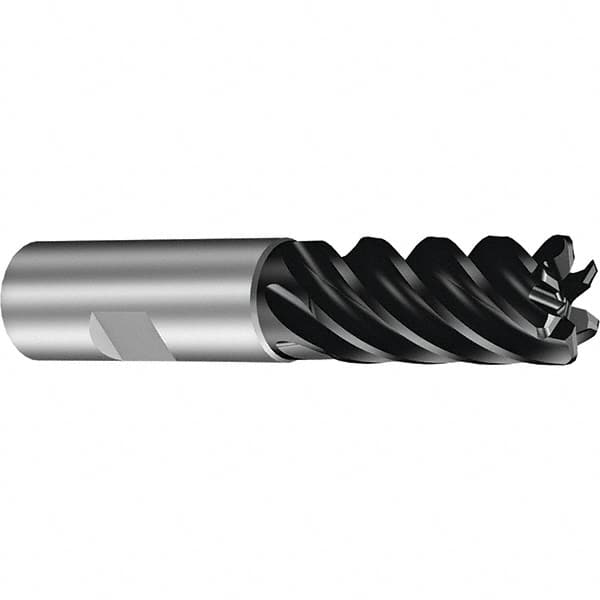 Sandvik Coromant - 25mm, 6 Flute, Solid Carbide, 4mm Corner Chamfer End Mill - 42° Helix, 52mm LOC - Strong Tooling