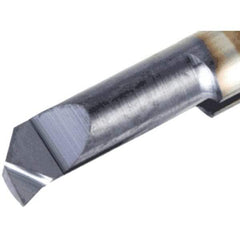 Iscar - 6mm Min Bore Diam, 0.5mm Max Bore Depth, 6mm Shank Diam, Chamfering & Corner Radius Boring Bar - 0.006" Corner Radius, Left Hand Cut, Solid Carbide, TiAlN Finish - Exact Industrial Supply