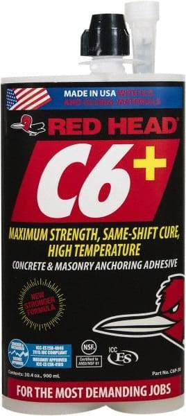 Red Head - Anchoring Adhesives Adhesive Material: Epoxy Volume (fl. oz.): 30.00 - Strong Tooling