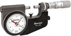 Starrett - Mechanical Indicating Micrometers Minimum Measurement (Inch): 0 Maximum Measurement (Inch): 1 - Strong Tooling