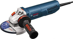 Bosch - 5" Wheel Diam, 11,500 RPM, Corded Angle & Disc Grinder - 5/8-11 Spindle, 120 Volts, 13 Amps - Strong Tooling