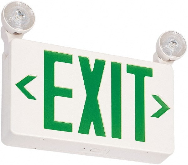 Philips - Combination Exit Signs Mounting Type: Ceiling Mount; Wall Mount Number of Faces: 1 - Strong Tooling