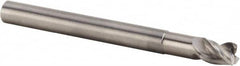 Kennametal - 1", 3 Flute, Single End, Solid Carbide, Corner Radius End Mill - 5" OAL, 45° Helix, Right Hand Flute, 1-1/4" LOC, Right Hand Cut, 2-3/8" Extended Reach - Strong Tooling