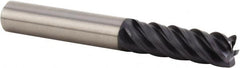 Kennametal - 20mm, 5 Flute, Single End, Solid Carbide, 1mm Corner Radius End Mill - 166mm OAL, 43° Helix, Right Hand Flute, 100mm LOC, Right Hand Cut - Strong Tooling