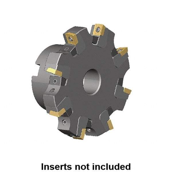 Kennametal - Shell Mount Connection, 0.359" Cutting Width, 1.709" Depth of Cut, 160mm Cutter Diam, 1.5748" Hole Diam, 10 Tooth Indexable Slotting Cutter - KSSM Toolholder, SP.T 10T3.. Insert, Right Hand Cutting Direction - Strong Tooling