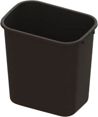 O-Cedar - 28 Qt Black Rectangle Trash Can - Plastic, 15" High x 15.07" Long x 10.4" Wide - Strong Tooling