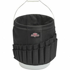 Bucket Boss - 44 Pocket General Purpose Holster - Polyester, Black, 11" Wide x 11" High - Strong Tooling