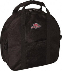 Bucket Boss - 2 Pocket Black Polyester Cable & Tool Bag - 4-13/64" Wide x 14-1/2" Deep x 13-51/64" High - Strong Tooling