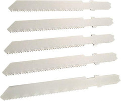 Disston - 5 Piece, 2-3/4" to 3-1/2" Long, 6 to 14 Teeth per Inch, Carbon Jig Saw Blade Set - Toothed Edge, U-Shank - Strong Tooling