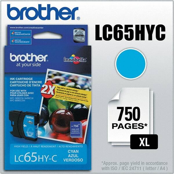 Brother - Cyan Ink Cartridge - Use with Brother MFC-5890CN, 5895CW, 6490CW, 6890CDW - Strong Tooling