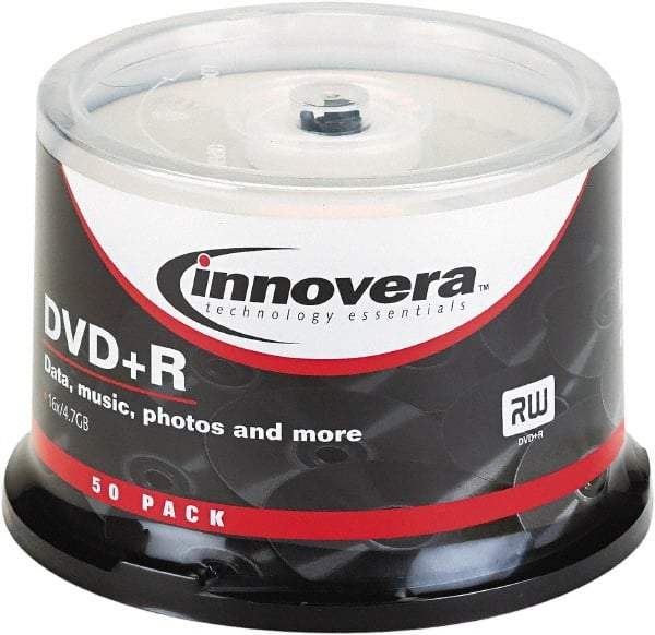 innovera - DVD+R Discs - Use with CD, DVD Drives - Strong Tooling