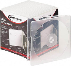 innovera - 1 Compartment, 5 Inch Wide x 3/16 Inch Deep x 5-5/8 Inch High, CD Case - Polypropylene, Clear - Strong Tooling