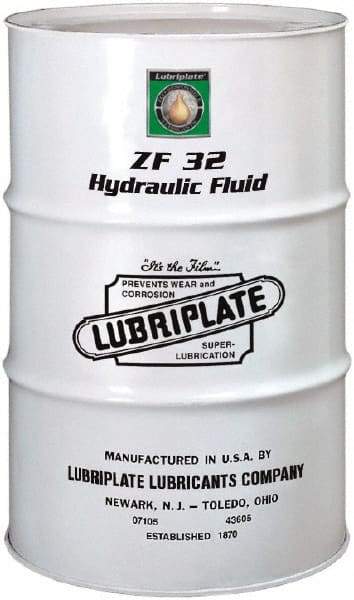 Lubriplate - 55 Gal Drum, Mineral Hydraulic Oil - SAE 10, ISO 32, 34.79 cSt at 40°, 5.2 cSt at 100°C - Strong Tooling