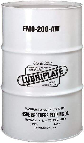 Lubriplate - 55 Gal Drum, Mineral Multipurpose Oil - SAE 10, ISO 46, 46.92 cSt at 40°C, 6.92 cSt at 100°C, Food Grade - Strong Tooling