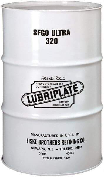 Lubriplate - 55 Gal Drum, Synthetic Gear Oil - 10°F to 420°F, 1557 SUS Viscosity at 100°F, 161 SUS Viscosity at 210°F, ISO 320 - Strong Tooling