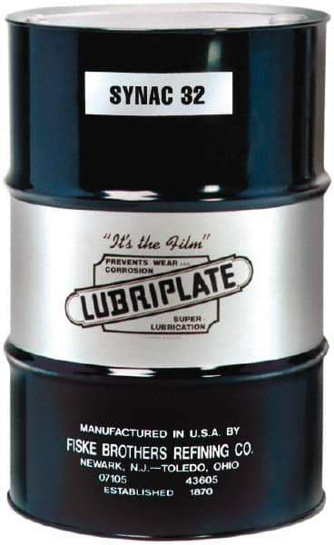 Lubriplate - 55 Gal Drum, ISO 32, SAE 10, Air Compressor Oil - 5°F to 350°, 155 Viscosity (SUS) at 100°F, 46 Viscosity (SUS) at 210°F - Strong Tooling