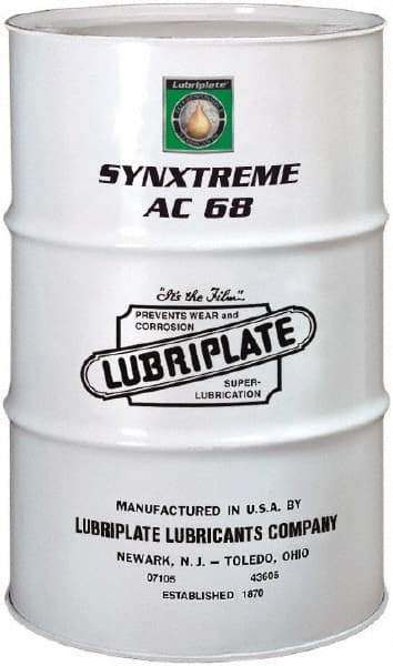 Lubriplate - 55 Gal Drum, ISO 68, SAE 20, Air Compressor Oil - 30°F to 430°, 66 Viscosity (cSt) at 40°C, 9 Viscosity (cSt) at 100°C - Strong Tooling