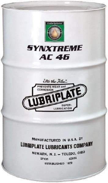 Lubriplate - 55 Gal Drum, ISO 46, SAE 20, Air Compressor Oil - 10°F to 427°, 46 Viscosity (cSt) at 40°C, 7 Viscosity (cSt) at 100°C - Strong Tooling