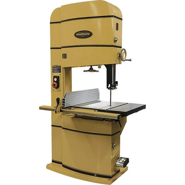 Powermatic - 24" Throat Capacity, Step Pulley Vertical Bandsaw - 2,500/4,800 SFPM, 5 hp, Single Phase - Strong Tooling