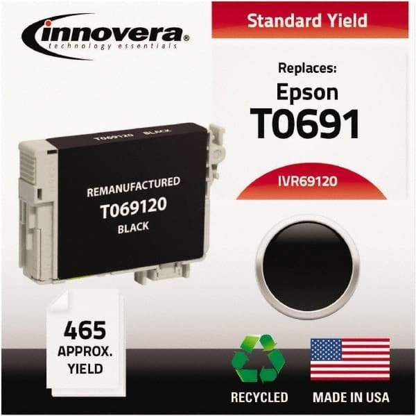 innovera - Black Inkjet Printer Cartridge - Use with Epson Stylus C120, CX5000, CX6000, CX7000F, CX7400, CX7450, CX8400, CX9400, NX100, NX200, NX300, NX400, WorkForce 30, 40 - Strong Tooling