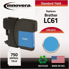 innovera - Cyan Inkjet Printer Cartridge - Use with Brother DCP-165C, 385C, 585CW, MFC-290C, 490CW, 5490CW, 6490CW, 790CW, 990CW - Strong Tooling