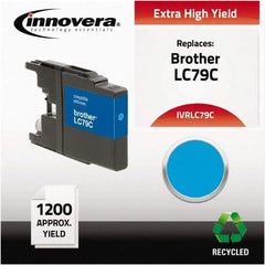 innovera - Cyan Inkjet Printer Cartridge - Use with Brother MFC-J6510DW, MFC-J6710DW, MFC-J6910DW, MFC-J825DW, MFC-J835DW - Strong Tooling