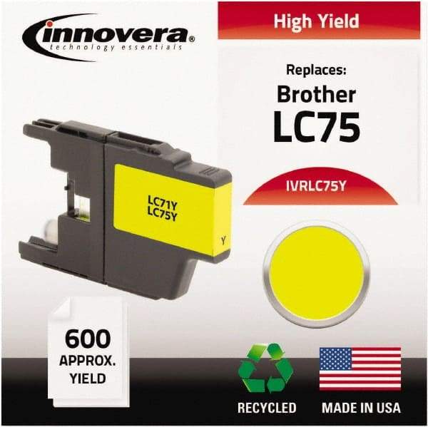 innovera - Yellow Inkjet Printer Cartridge - Use with Brother MFC-J6510DW, MFC-J6710DW, MFC-J6910DW, MFC-J825DW, MFC-J835DW - Strong Tooling