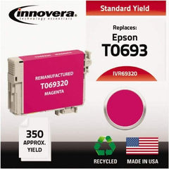 innovera - Magenta Inkjet Printer Cartridge - Use with Epson Stylus C120, CX5000, CX6000, CX7000F, CX7400, CX7450, CX8400, CX9400, NX100, NX200, NX300, NX400, WorkForce 30, 40 - Strong Tooling