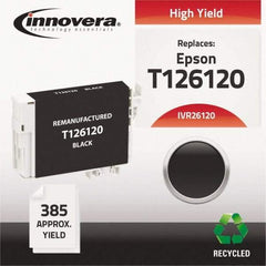 innovera - Black Inkjet Printer Cartridge - Use with Epson Stylus NX330, NX430, Workforce 60, 435, 520, 545, 630, 633, 635, 645, 840, 845, 7010, 7510 - Strong Tooling