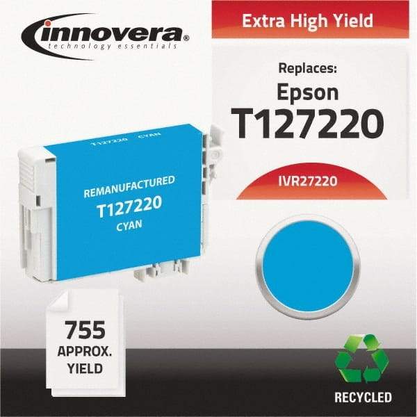 innovera - Cyan Inkjet Printer Cartridge - Use with Epson Stylus NX330, NX430, Workforce 60, 435, 520, 545, 630, 633, 635, 645, 840, 845, 7010, 7510 - Strong Tooling