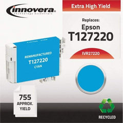 innovera - Cyan Inkjet Printer Cartridge - Use with Epson Stylus NX330, NX430, Workforce 60, 435, 520, 545, 630, 633, 635, 645, 840, 845, 7010, 7510 - Strong Tooling