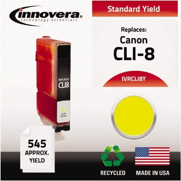 innovera - Yellow Inkjet Printer Cartridge - Use with Canon PIXMA iP3300, iP3500, iP4200, iP4300, iP4500, iP5200, MP500, MP510, MP520, MP530, MP600, MP610, MP800, MP810, MP830, MP950, MP960, MP970, MX700, MX850 - Strong Tooling