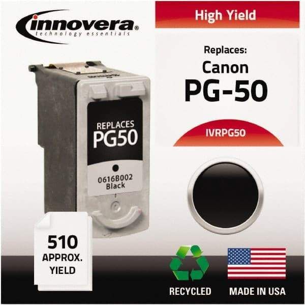 innovera - Black Inkjet Printer Cartridge - Use with Canon FAX-JX200, PIXMA MP150, MP160, MP180, MP450, MP460, MX300, MX310 - Strong Tooling