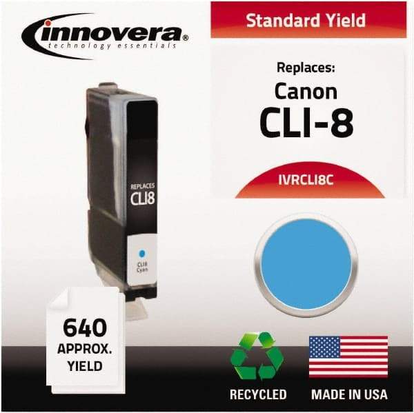 innovera - Cyan Inkjet Printer Cartridge - Use with Canon PIXMA iP3300, iP3500, iP4200, iP4300, iP4500, iP5200, MP500, MP510, MP520, MP530, MP600, MP610, MP800, MP810, MP830, MP950, MP960, MP970, MX700, MX850 - Strong Tooling