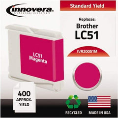 innovera - Magenta Ink Cartridge - Use with Brother DCP-130C, 330C, 350C, Fax 1360, 1860C, 1960C, 2480C, 2580C, MFC-230C, 240C, 440CN, 465CN, 665CW, 685CW, 845CW, 885CW, 3360C, 5460CN, 5860CN - Strong Tooling