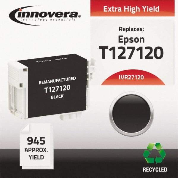 innovera - Black Inkjet Printer Cartridge - Use with Epson Stylus NX330, NX430, Workforce 60, 435, 520, 545, 630, 633, 635, 645, 840, 845, 7010, 7510 - Strong Tooling