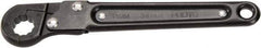 Proto - 11mm, Black Finish, Ratcheting Flare Nut Wrench - 12 Points, 5.437" OAL, Steel, Single End Head - Strong Tooling