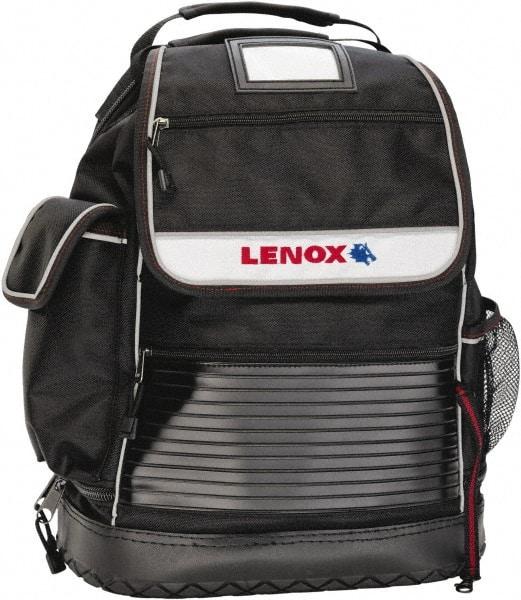 Lenox - 30 Pocket Black Ballistic Nylon Backpack Tool Bag - 6" Wide x 14" Deep x 18" High - Strong Tooling