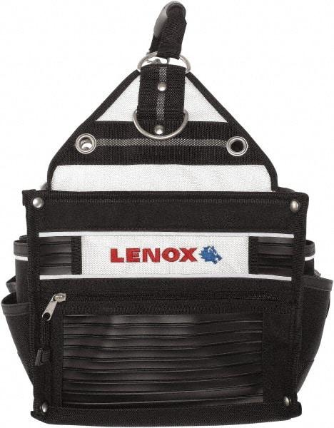 Lenox - 33 Pocket Black Ballistic Nylon Tool Tote - 10" Wide x 10" Deep x 12" High - Strong Tooling