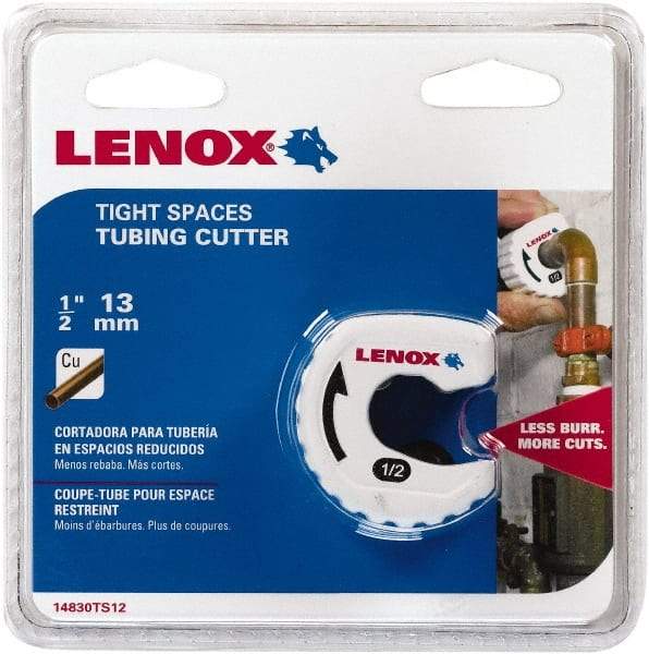 Lenox - 1/2" Pipe Capacity, Tube Cutter - Cuts Copper - Strong Tooling