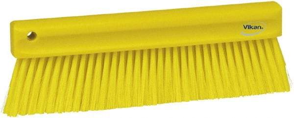 Vikan - Polyester Counter Brush - 2" Bristle Length, 11" Long x 1-1/4" Wide Head, Yellow - Strong Tooling