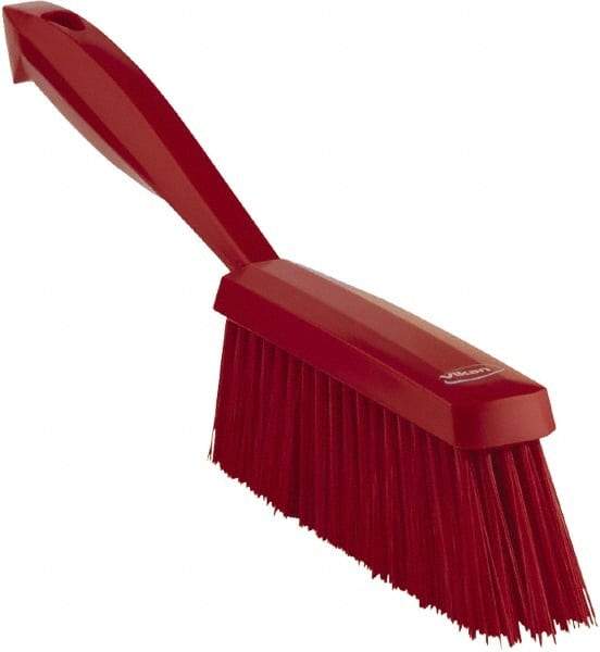 Vikan - 14" OAL, Polyester Staple Set Bench Brush - 2" Bristle Length, 6-3/8" Long Head, Red - Strong Tooling