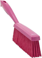 Vikan - 14" OAL, Polyester Staple Set Bench Brush - 2" Bristle Length, 6-3/8" Long Head, Pink - Strong Tooling