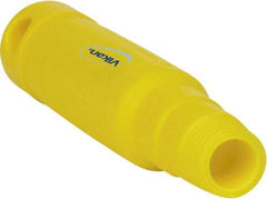 Vikan - 6-1/2 x 1-5/32" Polypropylene Squeegee Handle - European Threaded Connection, Yellow - Strong Tooling