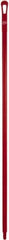 Vikan - 59 x 1-1/4" Polypropylene Squeegee Handle - European Threaded Connection, Red - Strong Tooling