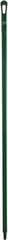 Vikan - 59 x 1-1/4" Polypropylene Squeegee Handle - European Threaded Connection, Green - Strong Tooling