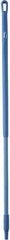 Vikan - 51 x 1-1/4" Fiberglass Squeegee Handle - European Threaded Connection, Blue - Strong Tooling