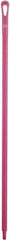 Vikan - 51 x 1-1/4" Polypropylene Squeegee Handle - European Threaded Connection, Pink - Strong Tooling