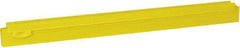 Vikan - 20" Rubber Blade Squeegee Refill - Double Edge, Yellow, Plastic Holder - Strong Tooling