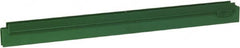 Vikan - 20" Rubber Blade Squeegee Refill - Double Edge, Green, Plastic Holder - Strong Tooling